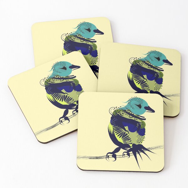 Item preview, Colorful abstract drawing of bird designed and sold by Dilyana Rumenova - Shantabella.