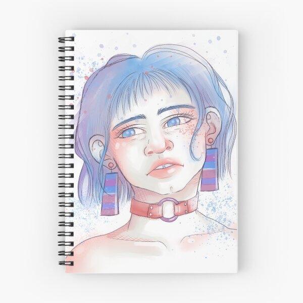Item preview, Girl with Striped Earrings designed and sold by Missviolaarts.