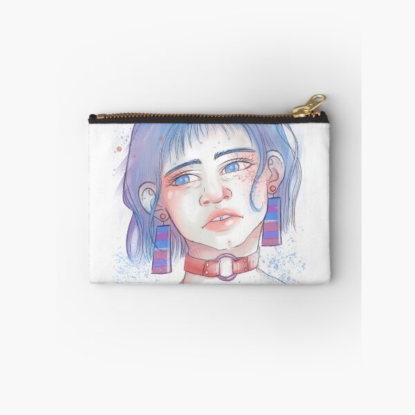 Item preview, Girl with Striped Earrings designed and sold by Missviolaarts.