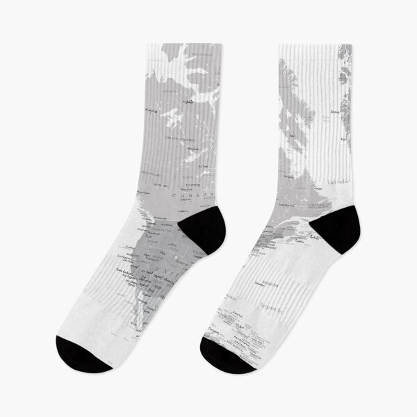 Item preview, Gray map of North America designed and sold by blursbyai.
