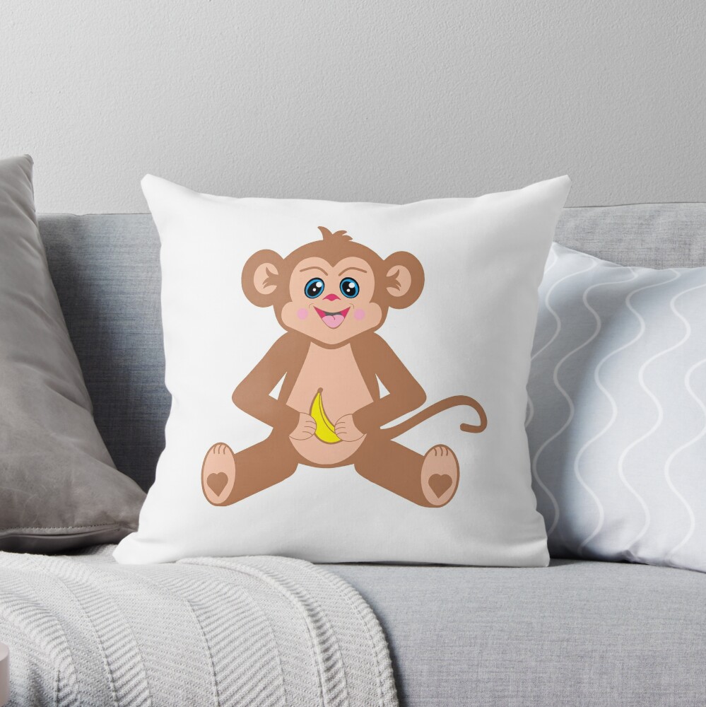 monkey face pillow