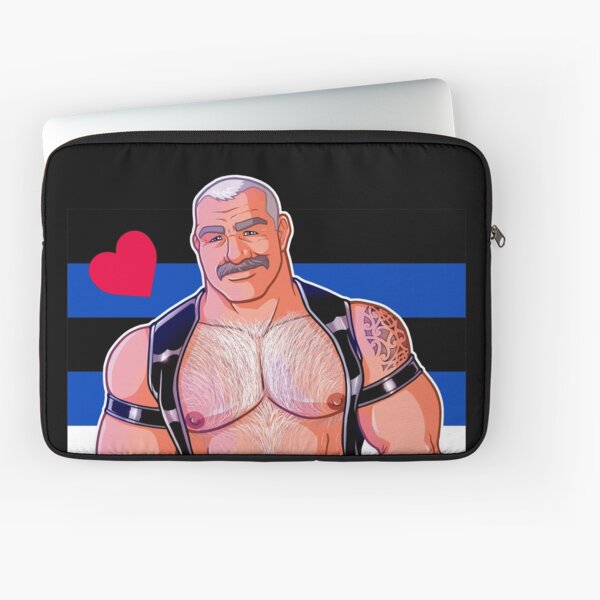 DADDY LIKES LEATHER - LEATHER PRIDE FLAG Laptop Sleeve