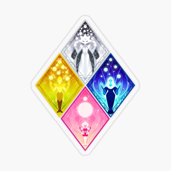 Pegatina «Steven Universe: murales de diamantes» de bellumi | Redbubble