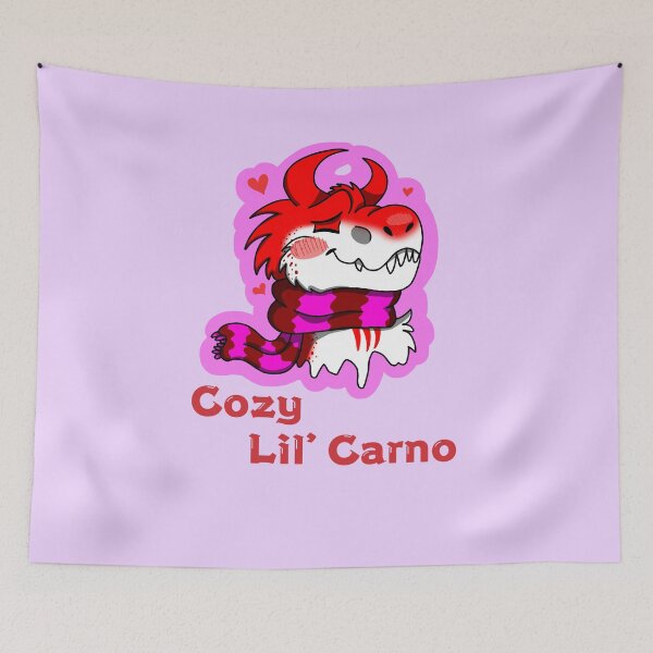 Item preview, Cozy lil Carnotaurus designed and sold by Fluffy T-rex.
