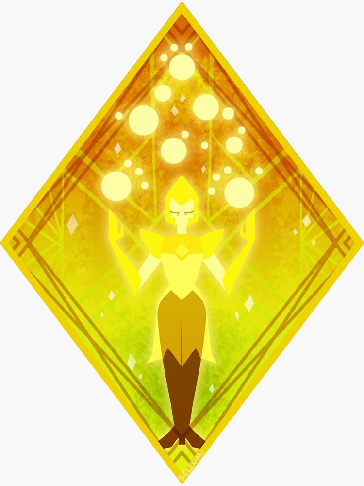 "Steven Universe: Yellow Diamond Mural" Sticker by bellumi | Redbubble