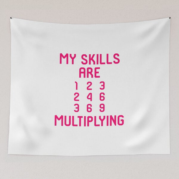 Item preview, My Skills Are Multiplying Math Teachers Multiplication Table designed and sold by at85productions.