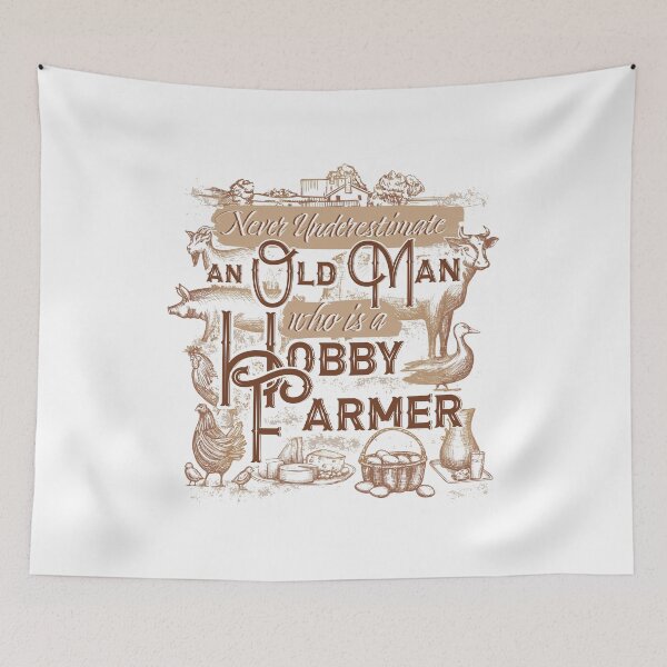 Item preview, Never Underestimate an Old Man Who is a Hobby Farmer designed and sold by EdifyEra.