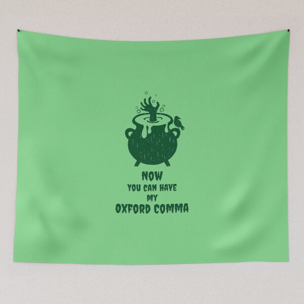 Item preview, Oxford comma Halloween now you can have my Oxford comma cauldron designed and sold by GrammarDance.