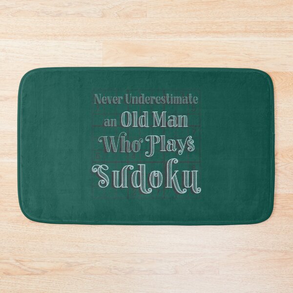 Item preview, Never Underestimate an Old Man Who Plays Sudoku designed and sold by EdifyEra.