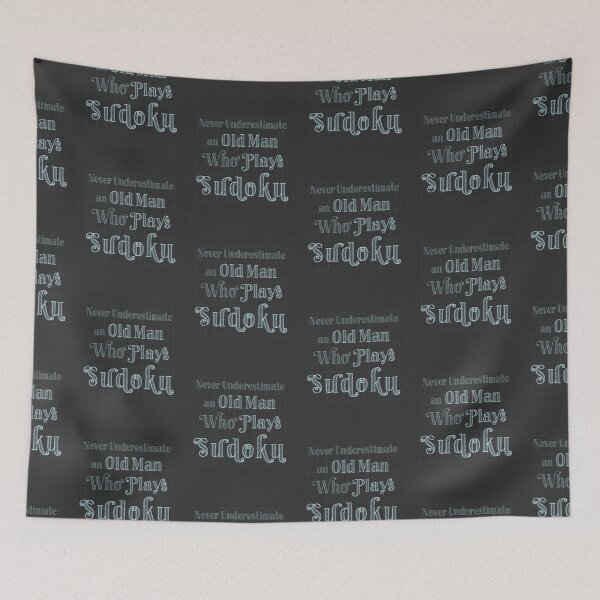Item preview, Never Underestimate an Old Man Who Plays Sudoku designed and sold by EdifyEra.