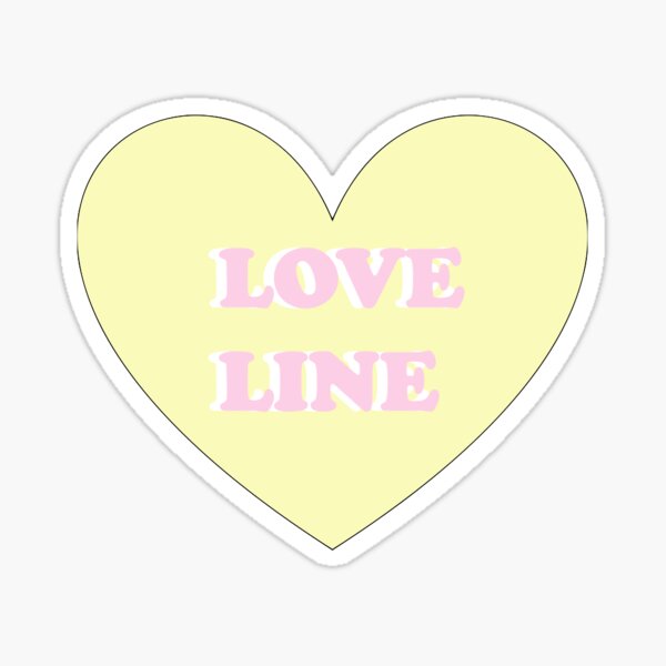 Twice Love Line Heart In Purple Sticker By Lavendares Redbubble