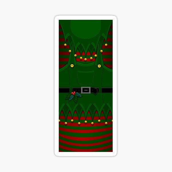 Christmas Elf Costume Sticker