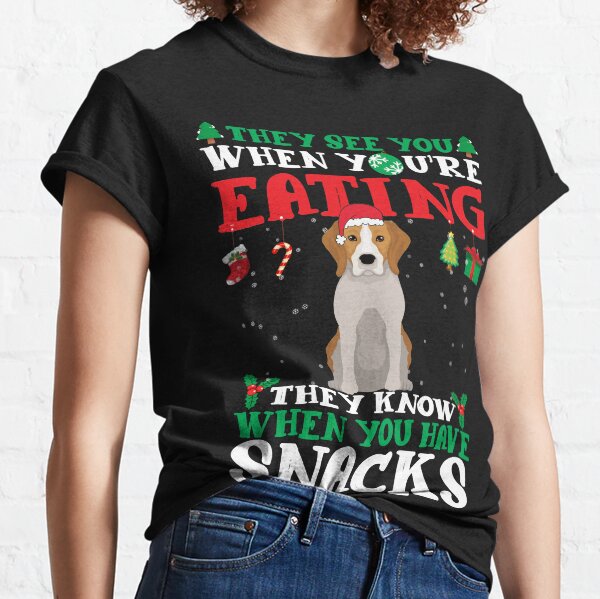 Funny christmas beagle Classic T-Shirt