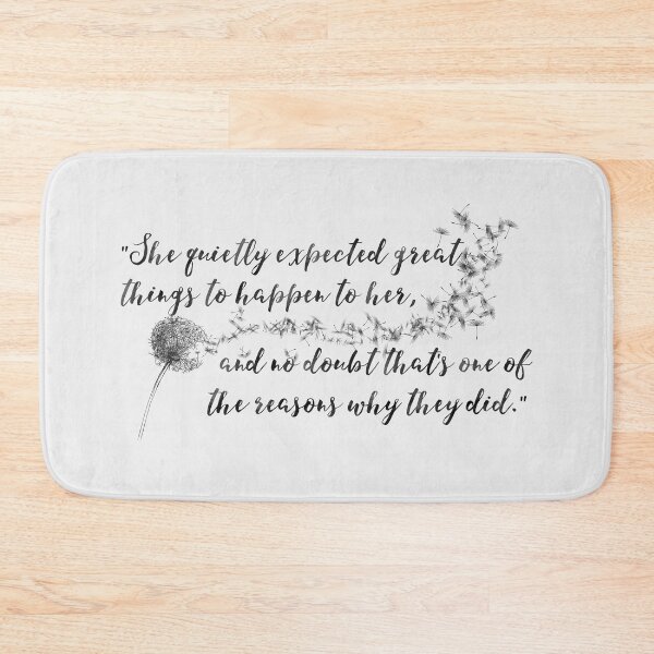 Item preview, "She Expected Great Things" | Inspiring Quote from Zelda Fitzgerald | Dandelions designed and sold by ABdigitaldesign.