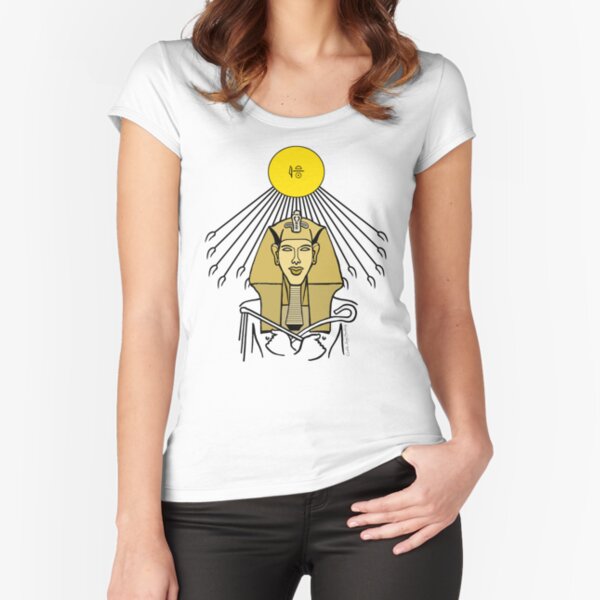 ECHNATON I Ägypten Sonnenkönig Tailliertes Rundhals-Shirt