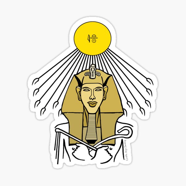 ECHNATON I Ägypten Sonnenkönig Sticker