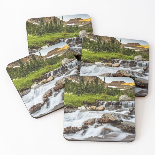 Item preview, Lunch Creek Falls, Glacier National Park designed and sold by AvocaSpring.