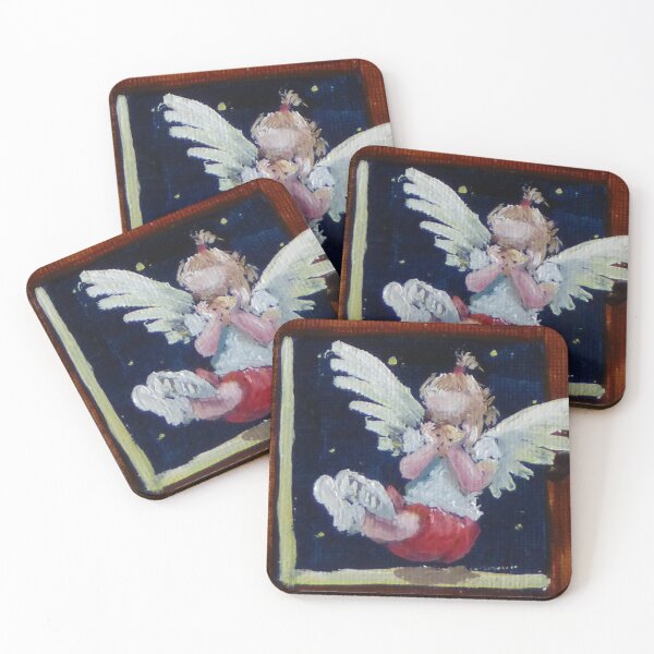 Item preview, Giggling little red angel designed and sold by CamphuijsenArt.