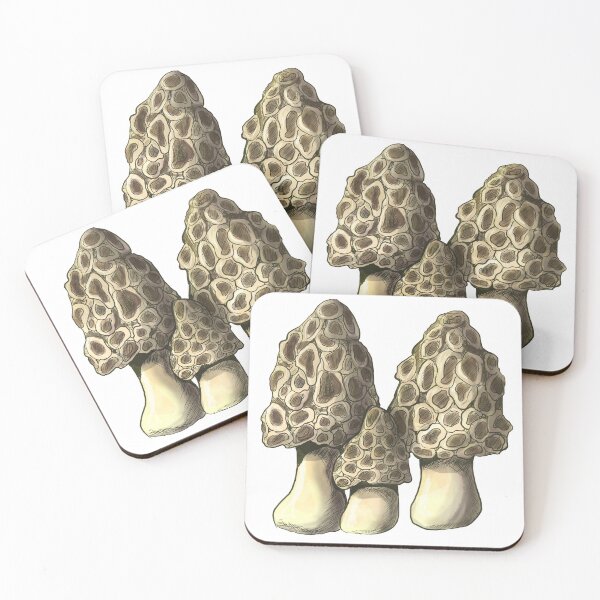Item preview, Morel Mushroom Sticker Design designed and sold by ParasolMushroom.