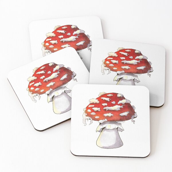 Item preview, Amanita Muscaria Mushroom Sticker Design designed and sold by ParasolMushroom.