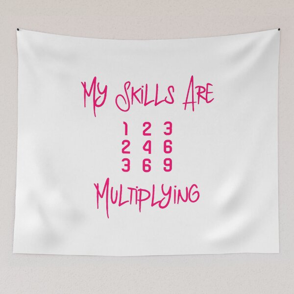 Item preview, My Skills Are Multiplying Math Teachers Fun Multiplication Table designed and sold by at85productions.
