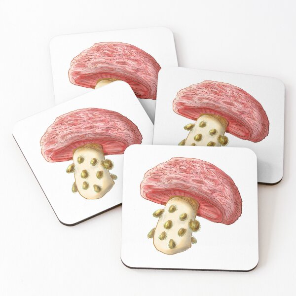 Item preview, Wrinkled Peach Mushroom Sticker Design designed and sold by ParasolMushroom.