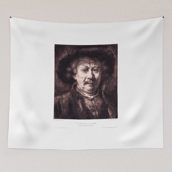 Item preview, Rembrandt, Portrait de l'artiste - Grabado de Charles Waltner, decoración de 1906 designed and sold by simpson92.