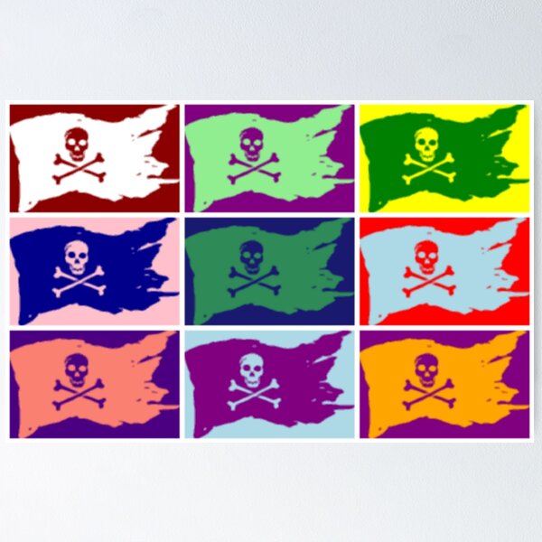 Pirate Flags Poster