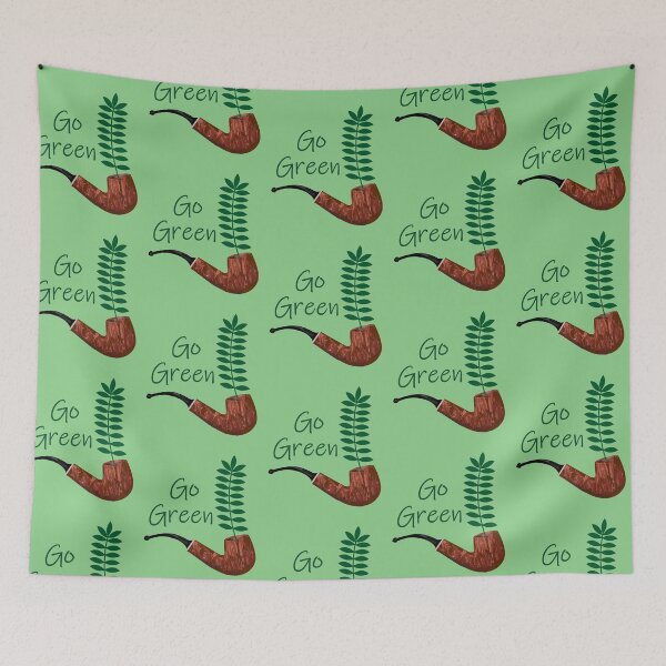 Item preview, Go Green pipe with plant designed and sold by AkraidaxDesign.