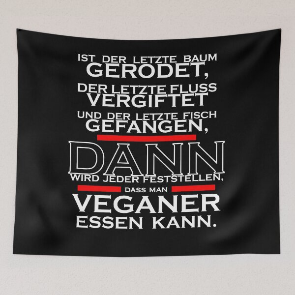 Item preview, only when the last tree funny anti vegan designed and sold by Andreas-Jaeger.