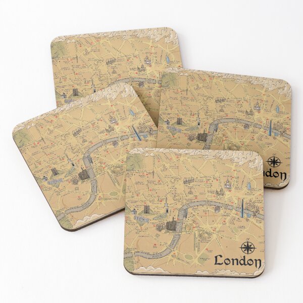 Item preview, Tolkien London Map designed and sold by Milmino.