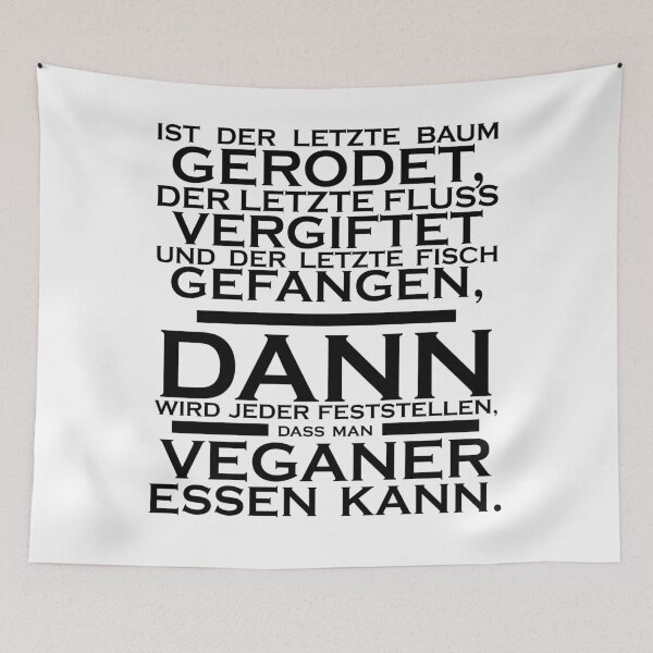 Item preview, only when the last tree funny anti vegan designed and sold by Andreas-Jaeger.