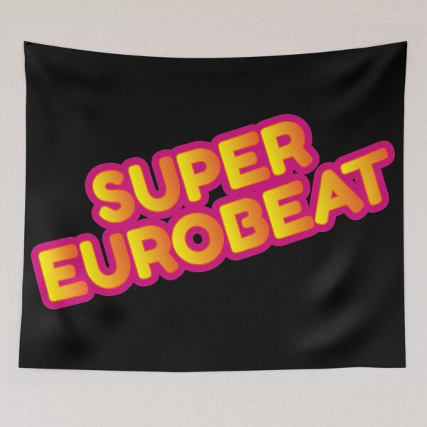 Artikelvorschau, Super Eurobeat - Yellow, Orange & Purple entworfen und verkauft von MOREDANKMEMES.