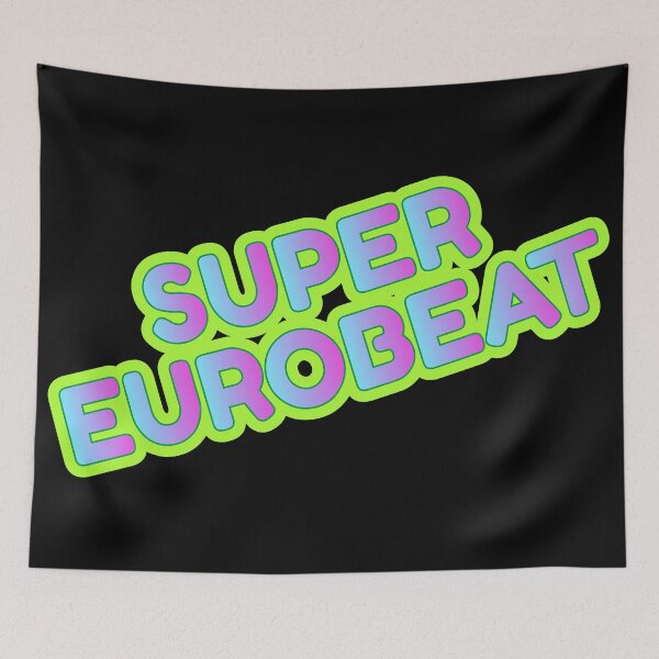 Artikelvorschau, Super Eurobeat - Blue, Purple & Green entworfen und verkauft von MOREDANKMEMES.
