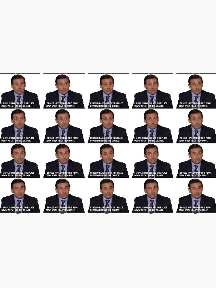 Michael Scott The Office I Should Ve Burned This Place Funny Quote Laptop Skin By Grace Splace Redbubble