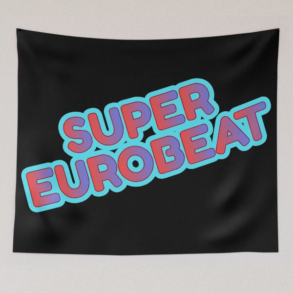 Artikelvorschau, Super Eurobeat - Red, Purple & Blue entworfen und verkauft von MOREDANKMEMES.