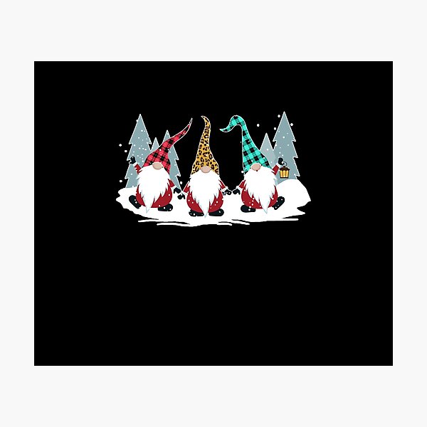 Item preview, Christmas Gnomes Family Buffalo Plaid Leopard Hat Xmas Gift designed and sold by Dressed For  Duty.