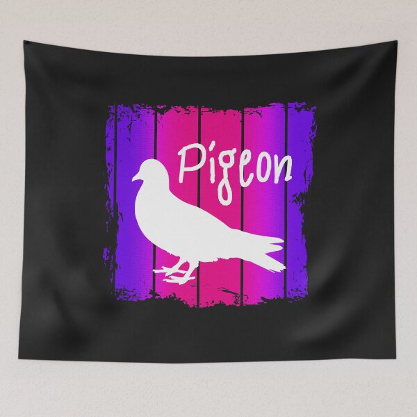 Item preview, Pigeon silhouette with lettering Pigeon as a gift designed and sold by tarek25.