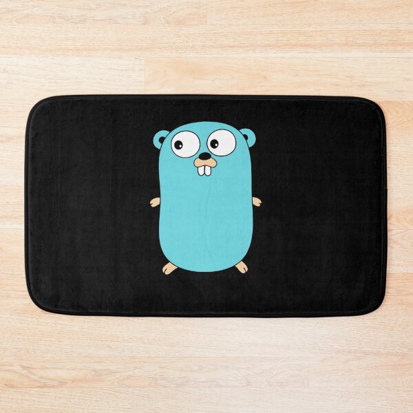 Item preview, The Go Gopher: Official Golang Logo (Black) designed and sold by hellkni9ht.