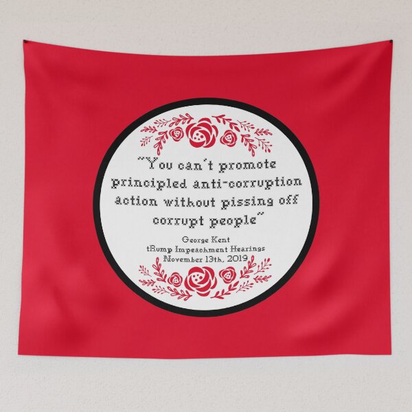 Item preview, Kent Corruption Quote - Needlepoint (white bg) designed and sold by Thelittlelord.