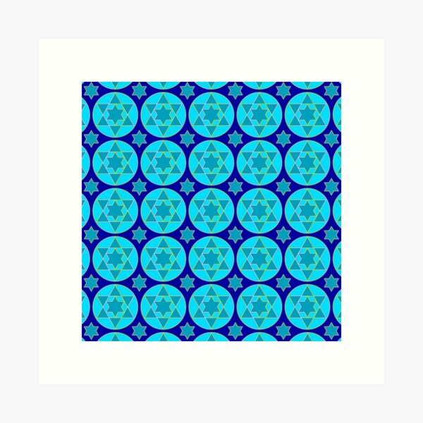Item preview, Hanukkah Holidays Star of David Geometric Elegant Pattern designed and sold by DEC02.