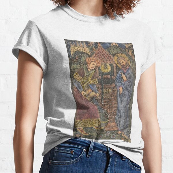 Jesus Christ and the Woman of Samaria 1460-70 art Germany Classic T-Shirt