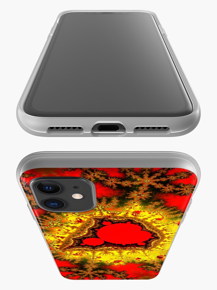 Alternate view of Red Mandelbrot II iPhone Case & Cover
