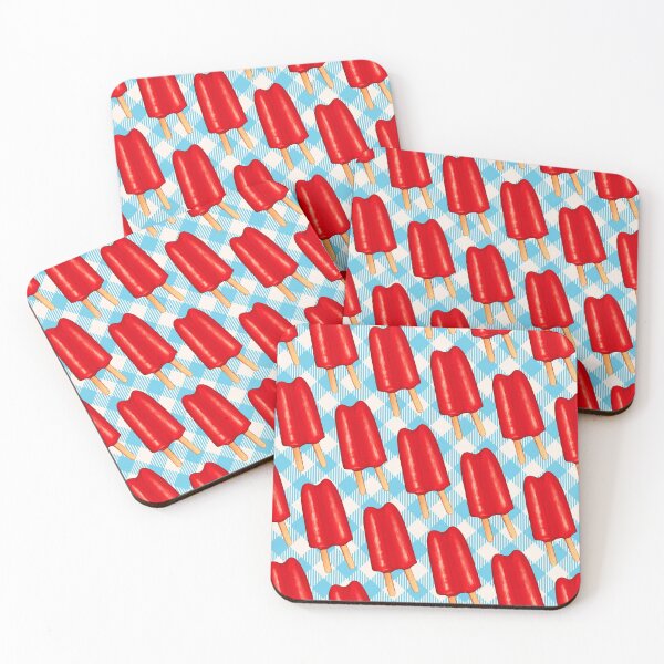 Item preview, Red Double Popsicle Pattern - Gingham designed and sold by Kelly  Gilleran.