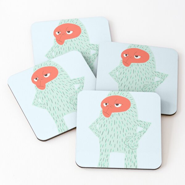 Item preview, Judgemental Snow Macaque - digital art designed and sold by Gog's Workshop.