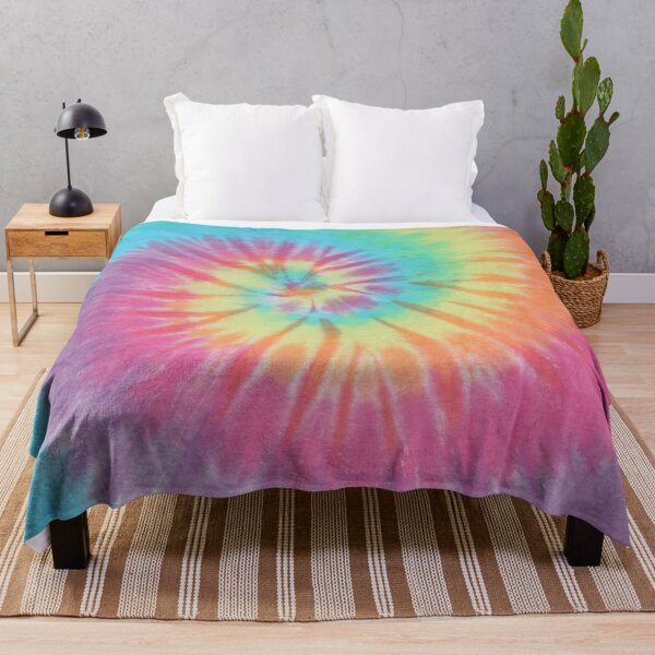 Pastel Tie Dye Throw Blanket