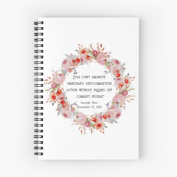 Item preview, Kent Corruption Quote - pissing off corrupt people (flowers) designed and sold by Thelittlelord.