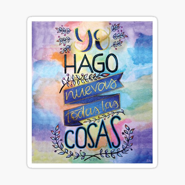 God makes all things new Sticker