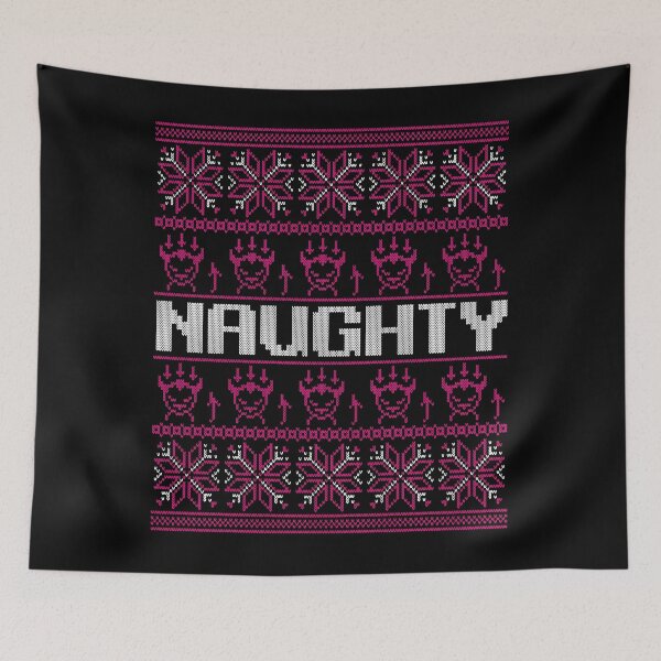 Item preview, Christmas Ugly Sweater Naughty Cute Angels Family Christmas Pajama Shirt Funny Matching Xmas Tee Shirt Costume Magenta designed and sold by lxmag.