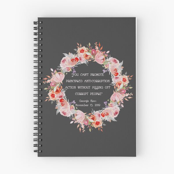 Item preview, Kent Corruption Quote - pissing off corrupt people (flowers pink) designed and sold by Thelittlelord.